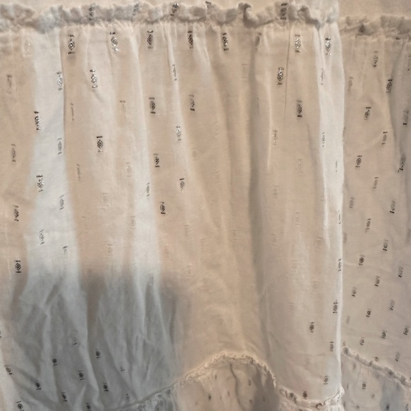 Splendid Gwendolyn Maxi Dress in Shimmer White Sz XS - Picture 9 of 11